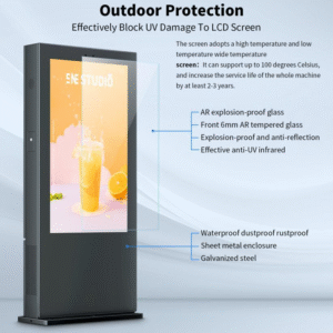 55'' LCD Outdoor Single-side Kiosk